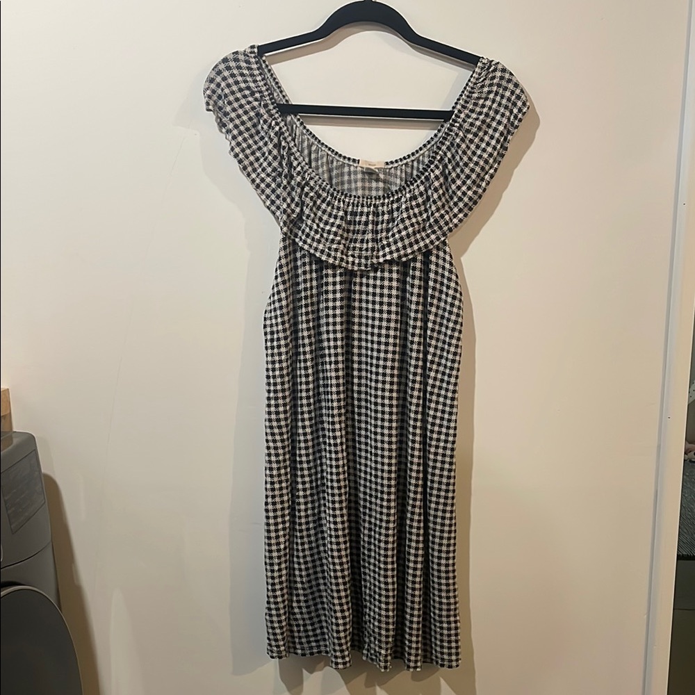 Eberjey Black Gingham Nightgown Dress Size Large